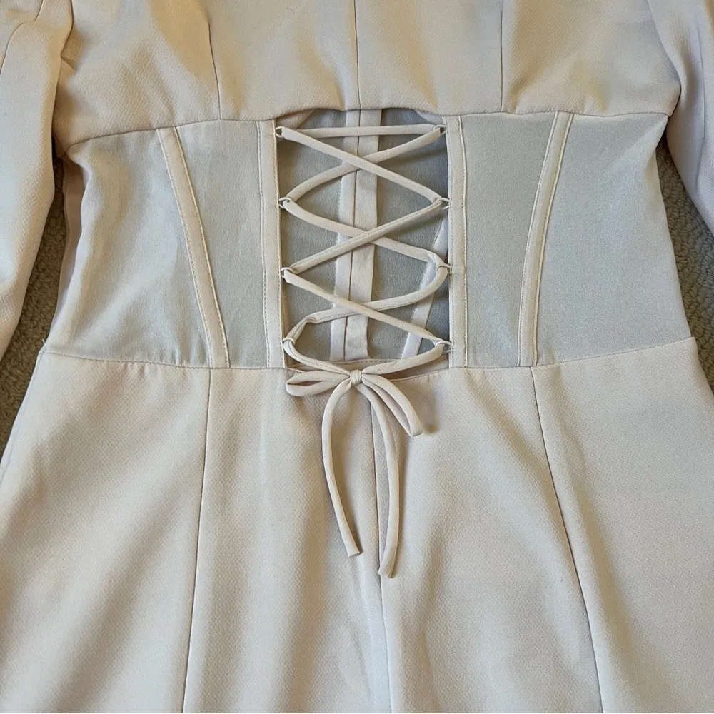 NWT ZARA beige pink corset mini dress - Image 13