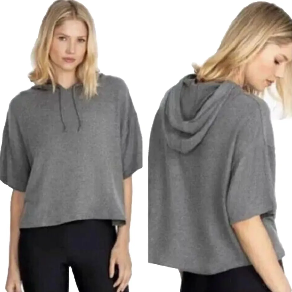 Johnny Was Calme Cozy Tee Hoodie Women’s Grey Size X Large - Image 2