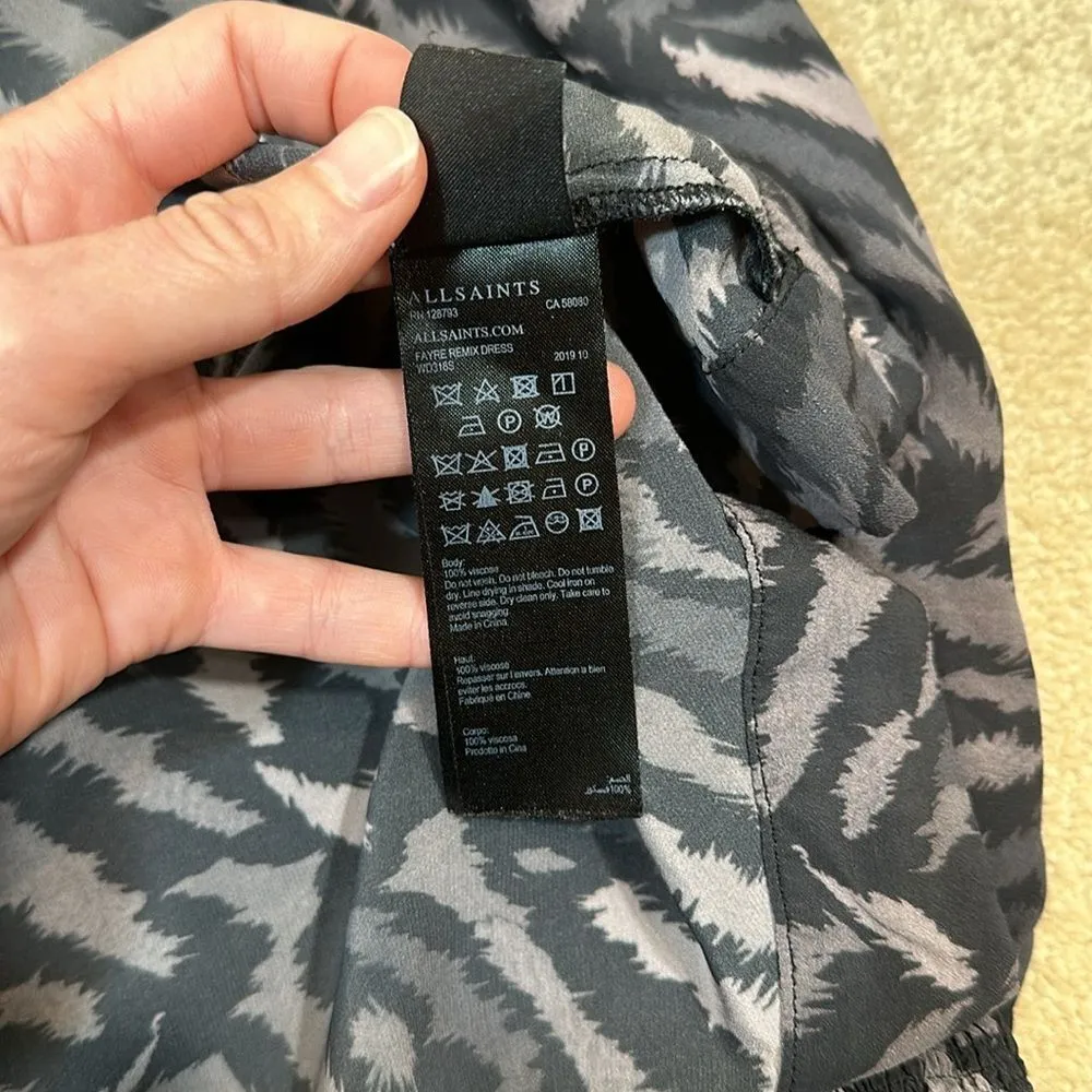 All Saints Fayre Remix Printed Dress Whimsigoth Spooky Dark Fairy Women Small - Image 8