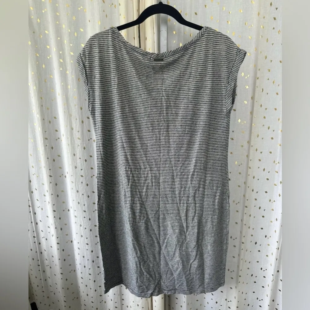 prAna Paulina Hemp Organic Cotton Essential Travel Lightweight T-Shirt Dress L - Image 5