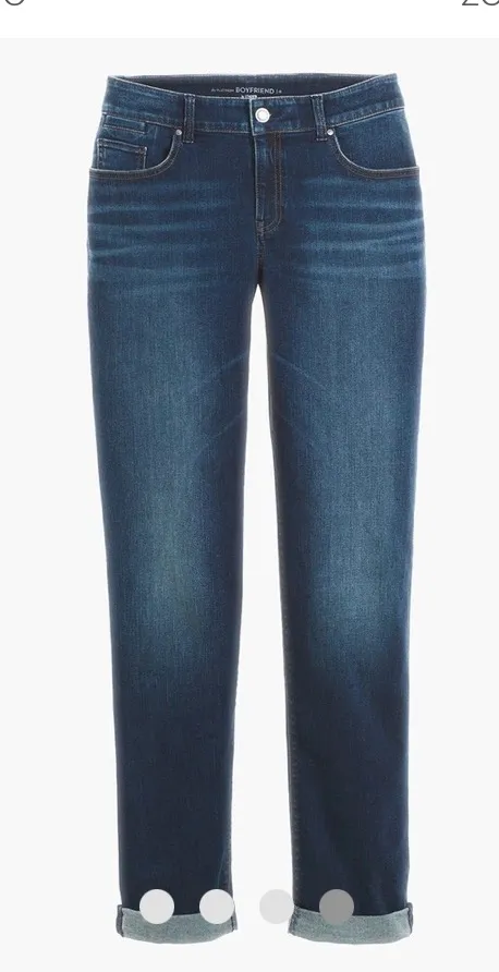 Chico’s Platinum Boyfriend Jeans - Image 2