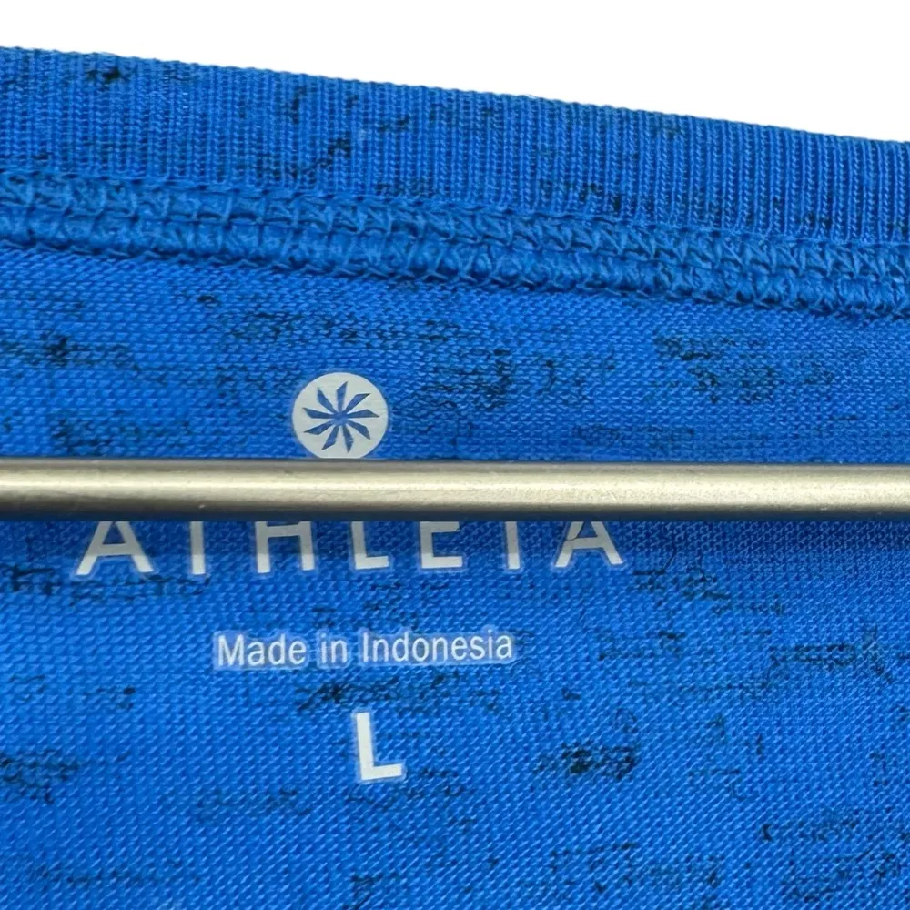 Athleta Twilly Boxy Crop Long Sleeve Lightweight Top Blue Size Large - Image 6
