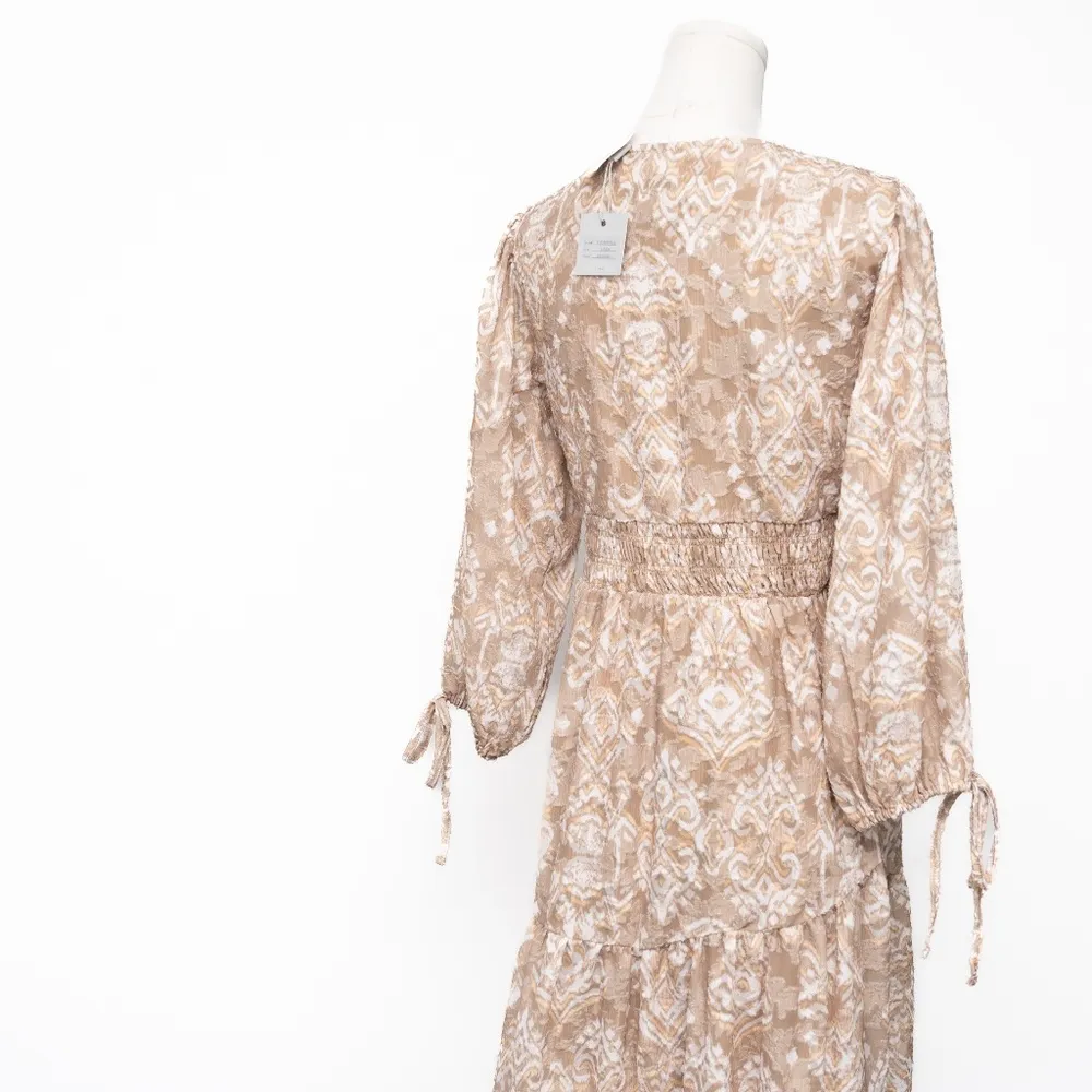 Cupio V Neck Smocked Dress - Image 13