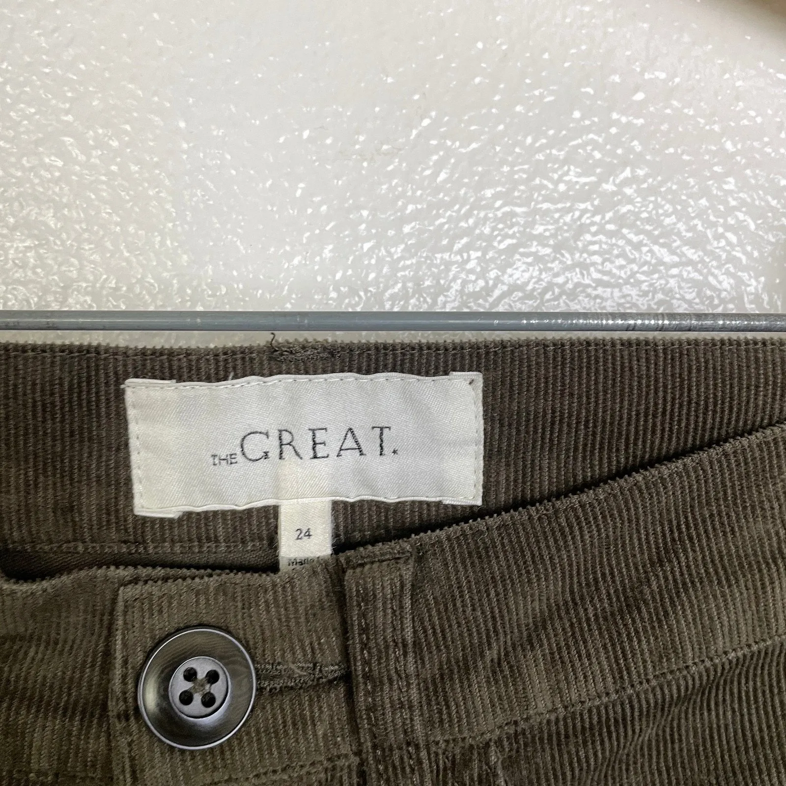 The Great Corduroy Bootcut Pants Womens Size 24 Brown Flare Cotton Stretch 27" - Image 7