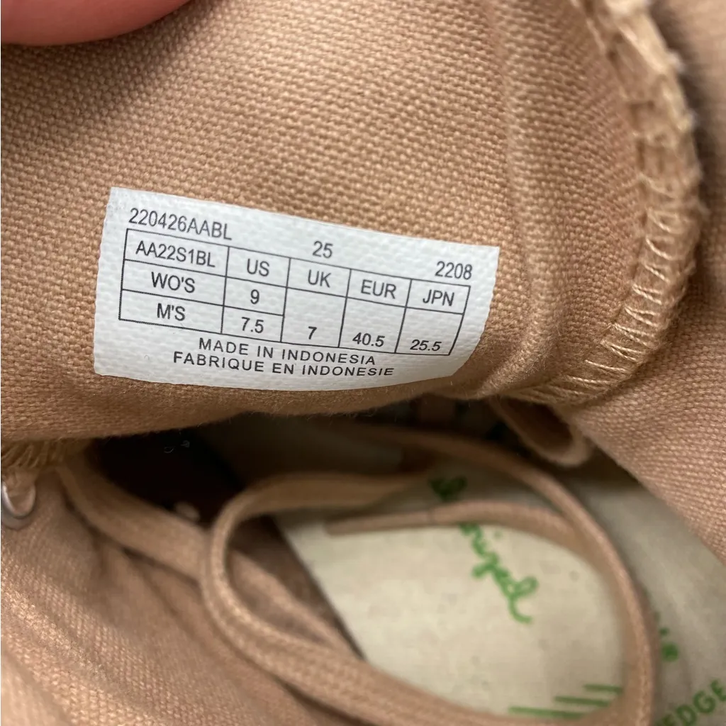 P.F.‎ Flyers All American Hi Top suede Sneakers Shoes tan Color Women’s Size 9 - Image 3