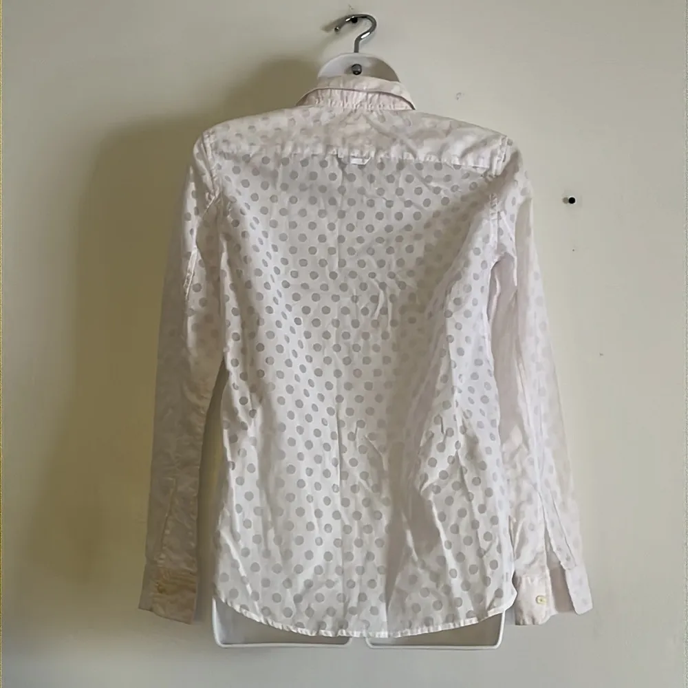 Gap sheer dot Fitted Boyfriend shirt - Image 5