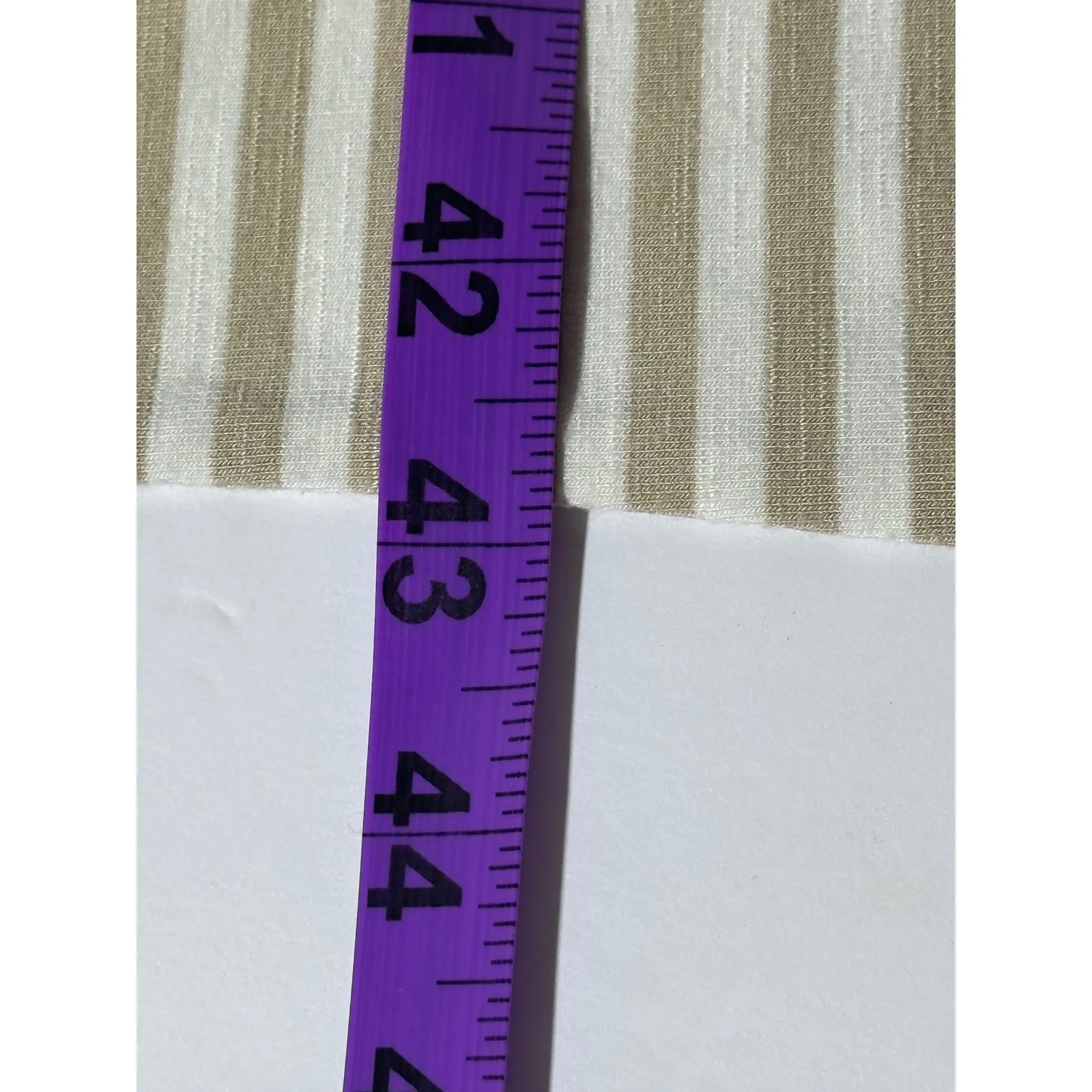 Chico's Tan & White Striped Tank Dress Sleeveless Casual Comfy Size 0 (S/4) - Image 9