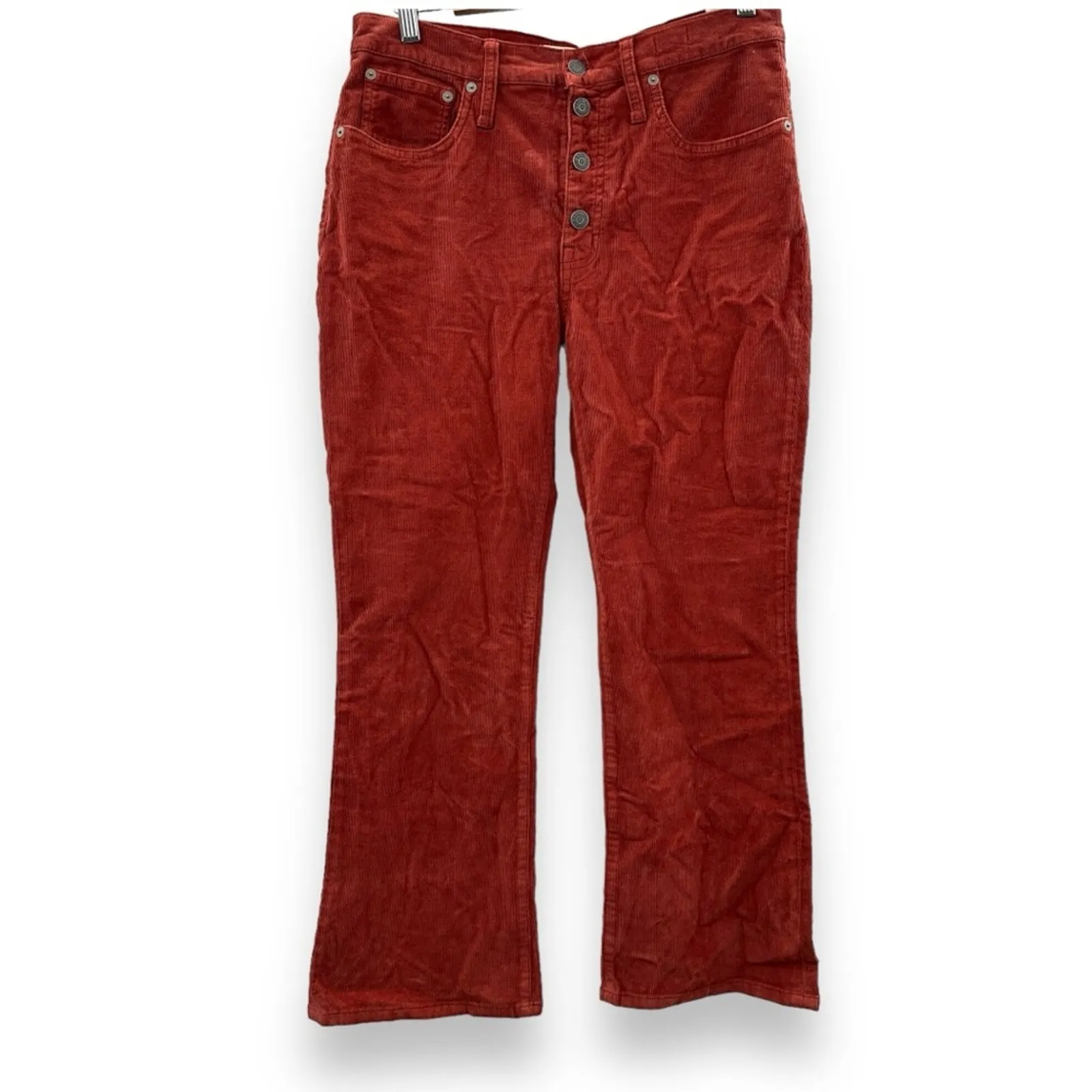 Madewell‎ Cali Demi-Boot Jeans in Corduroy: Button-Front Edition Sz 30 NEW - Image 3
