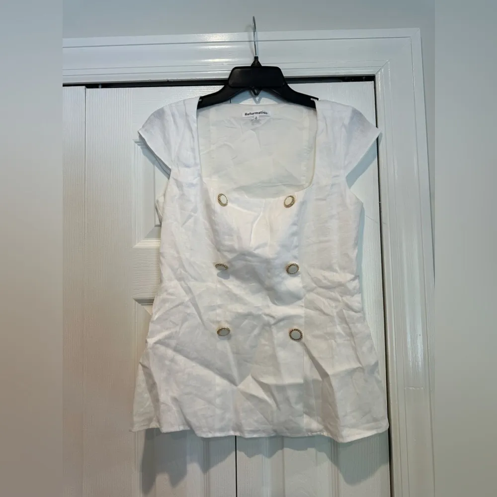 Reformation  Meela Linen Top - Image 2