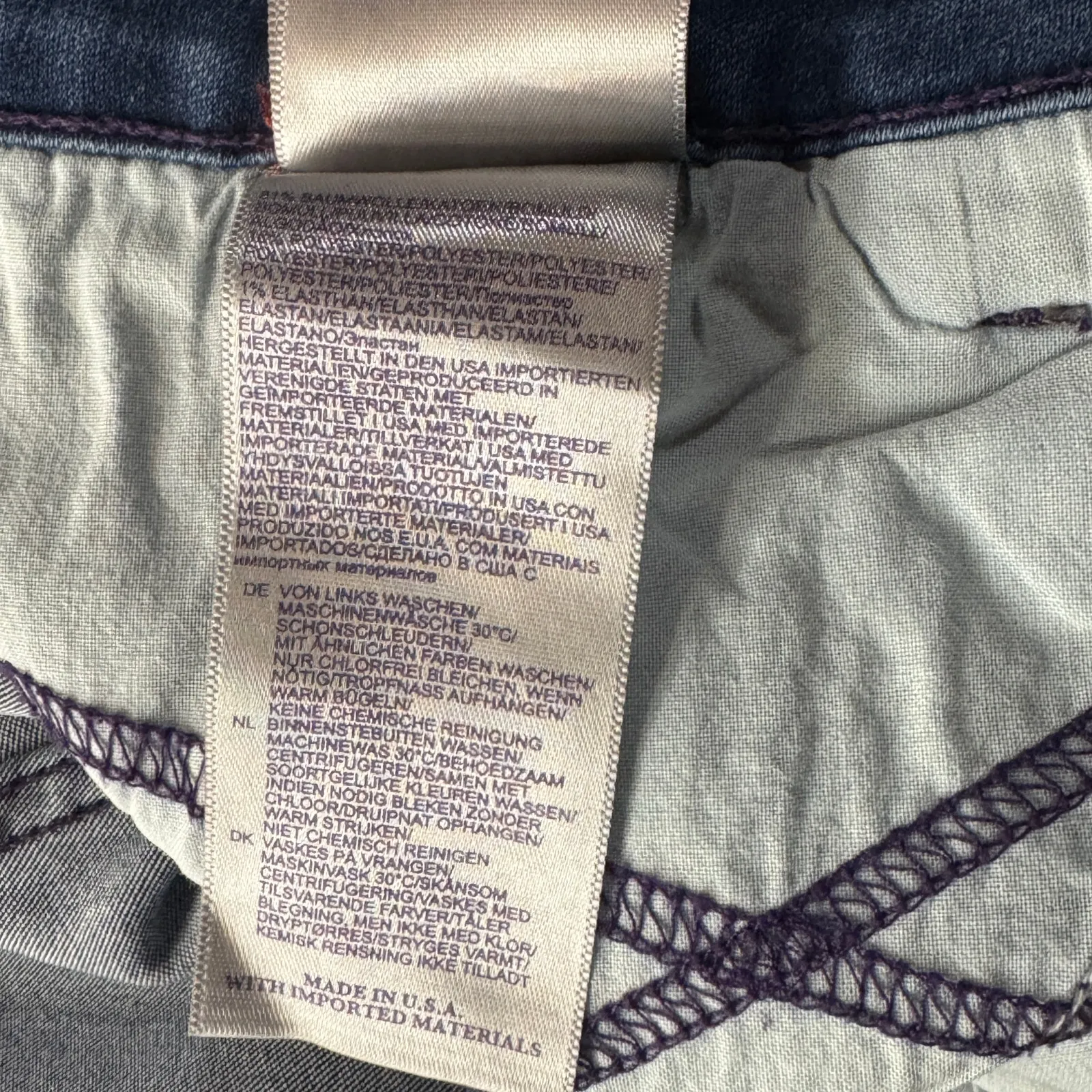 NYDJ SZ 20W Alina Legging Jeans Hi-Rise Pockets Medium Wash Stretch Zip-Fly Blue - Image 11