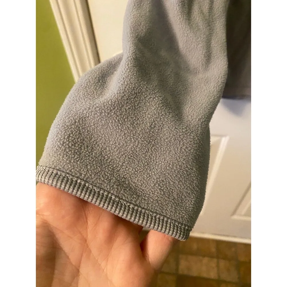Womens Columbia grey soft fleece half zip hoodie size Large - Image 7