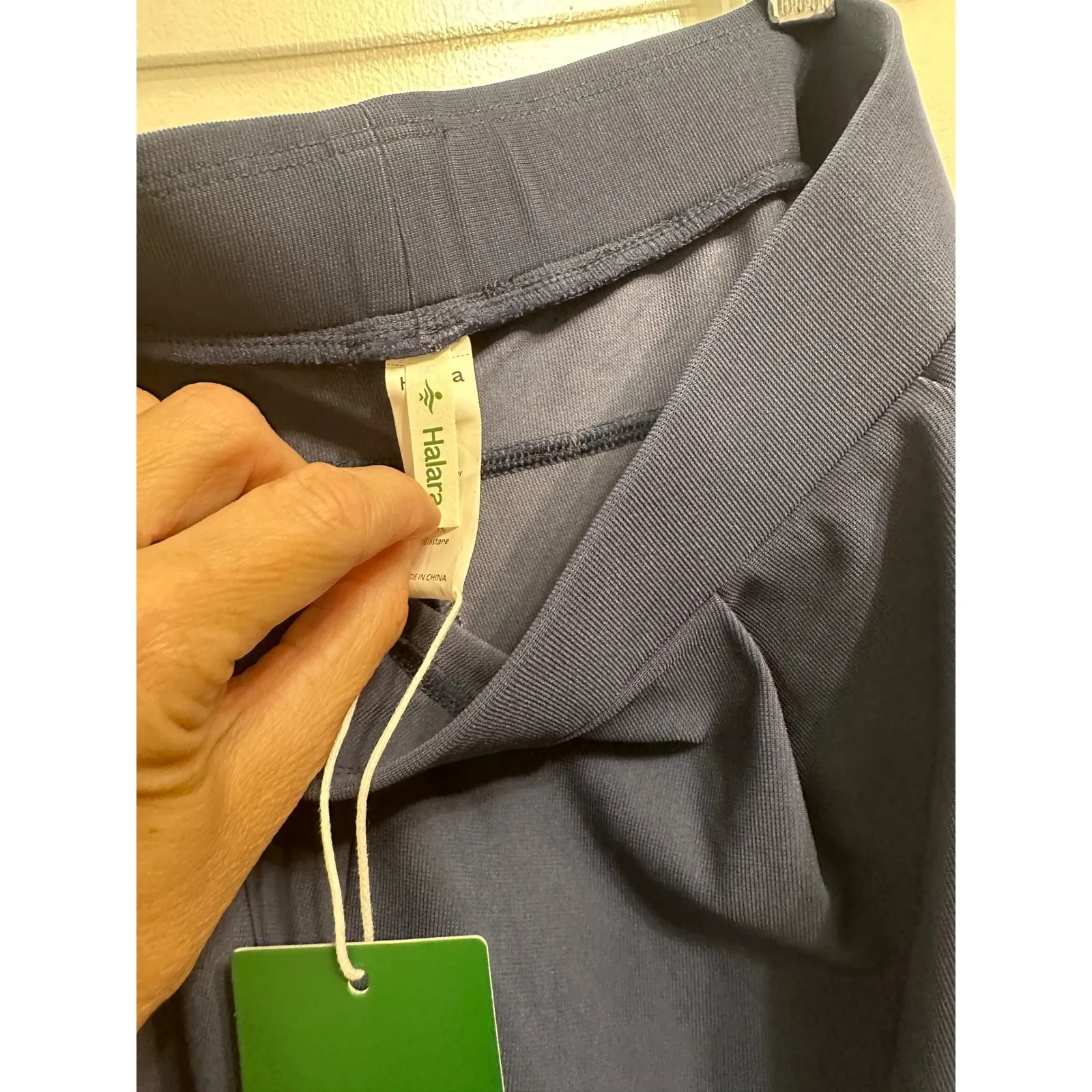 Halara Flex High Waisted Wide Leg Waffle Side Pocket Casual Comfy Pants - Image 6