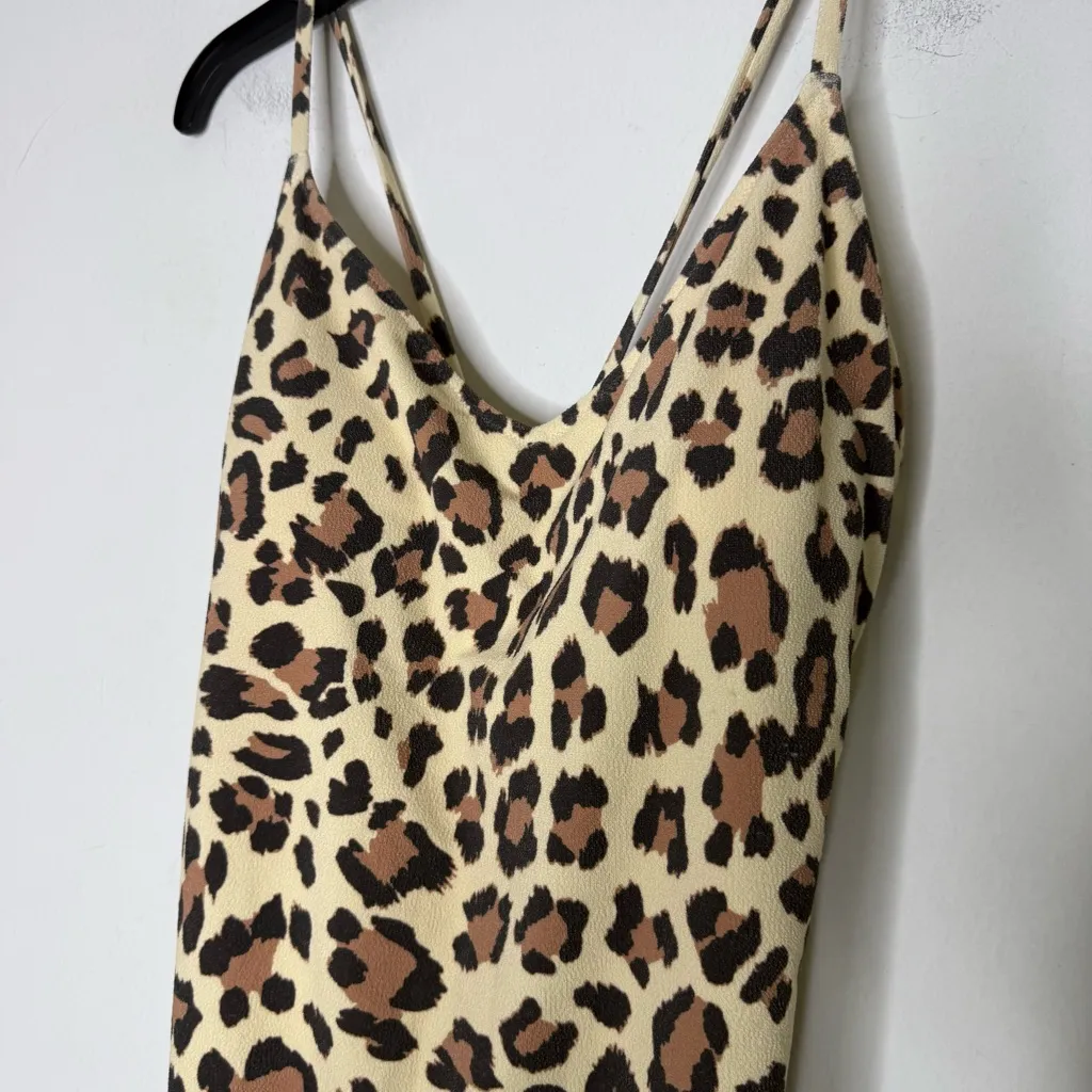 Aerie Buzzed Terry Leopard Strappy Back One Piece Swimsuit XXL NWOT - Image 7