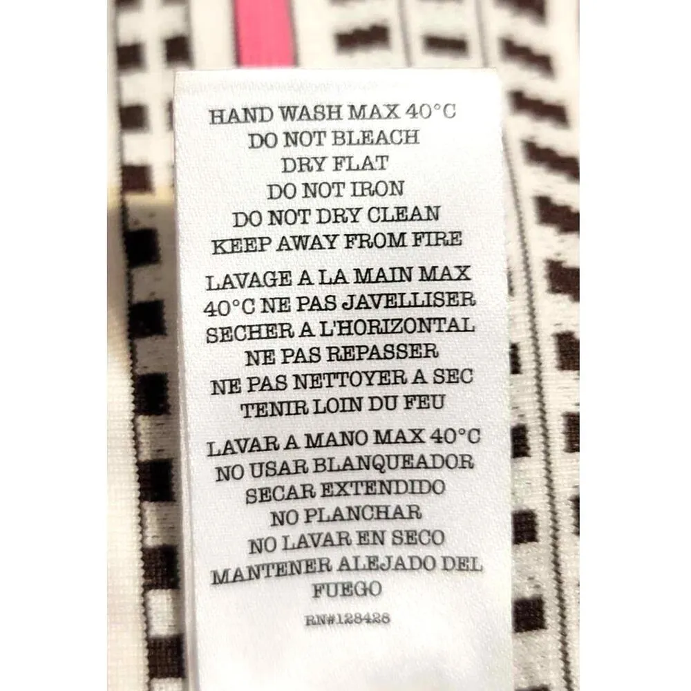 Lemlem Amira String Bikini Pink Geo Stripe XS - Image 4