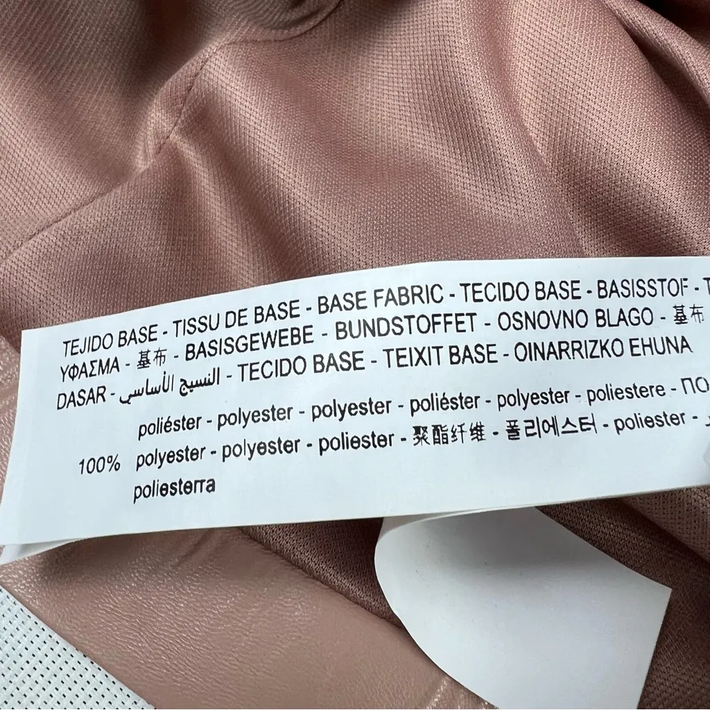 Zara Faux Leather Strapless Bustier Top - Image 6