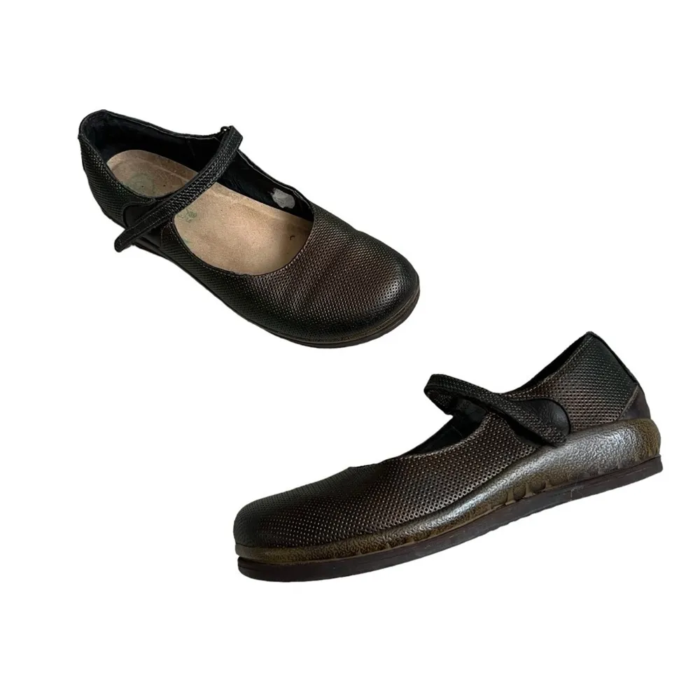 NAOT Reka Mary Jane Flats Brown Size 8 - Image 2