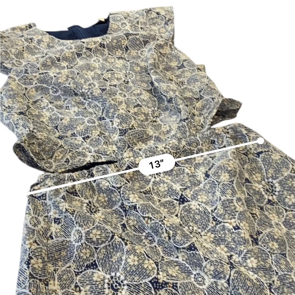 Anthropologie Helena Jumpsuit Adelyn Rae Navy Cream Floral NEW Size XS - Image 11