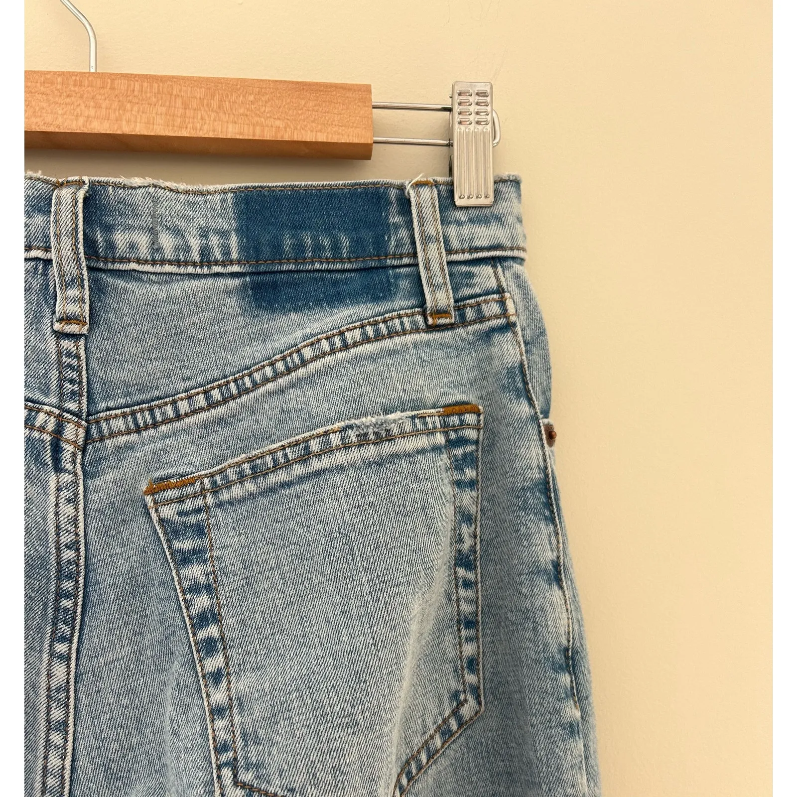 Abercrombie & Fitch Distressed Straight Leg Jeans Sz 27 - Image 7