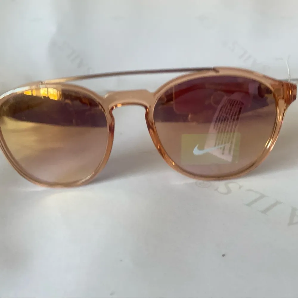 Nike  KISMET EV1203 Orange Crystal Round Sunglasses Pink Gradient - Image 12