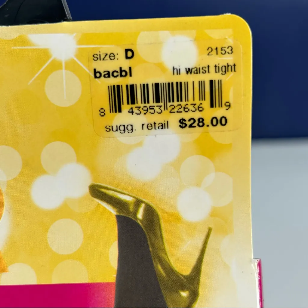 Spanx Star Power Black High Waisted Shaping Tights Size D NWT - Image 3