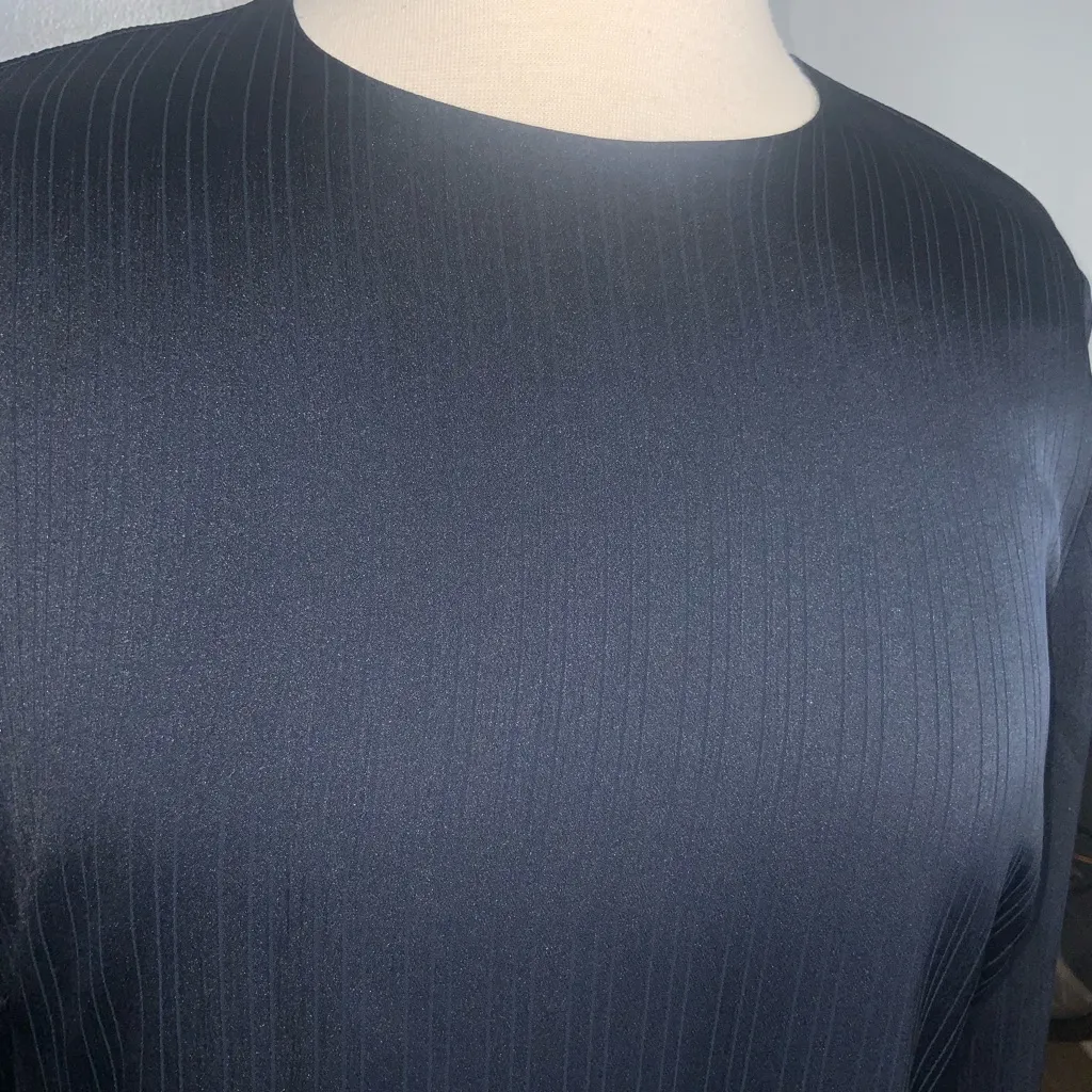 Adelyn Rae Navy Blue Crewneck Babydoll Shift Dress Dress Small - Image 10