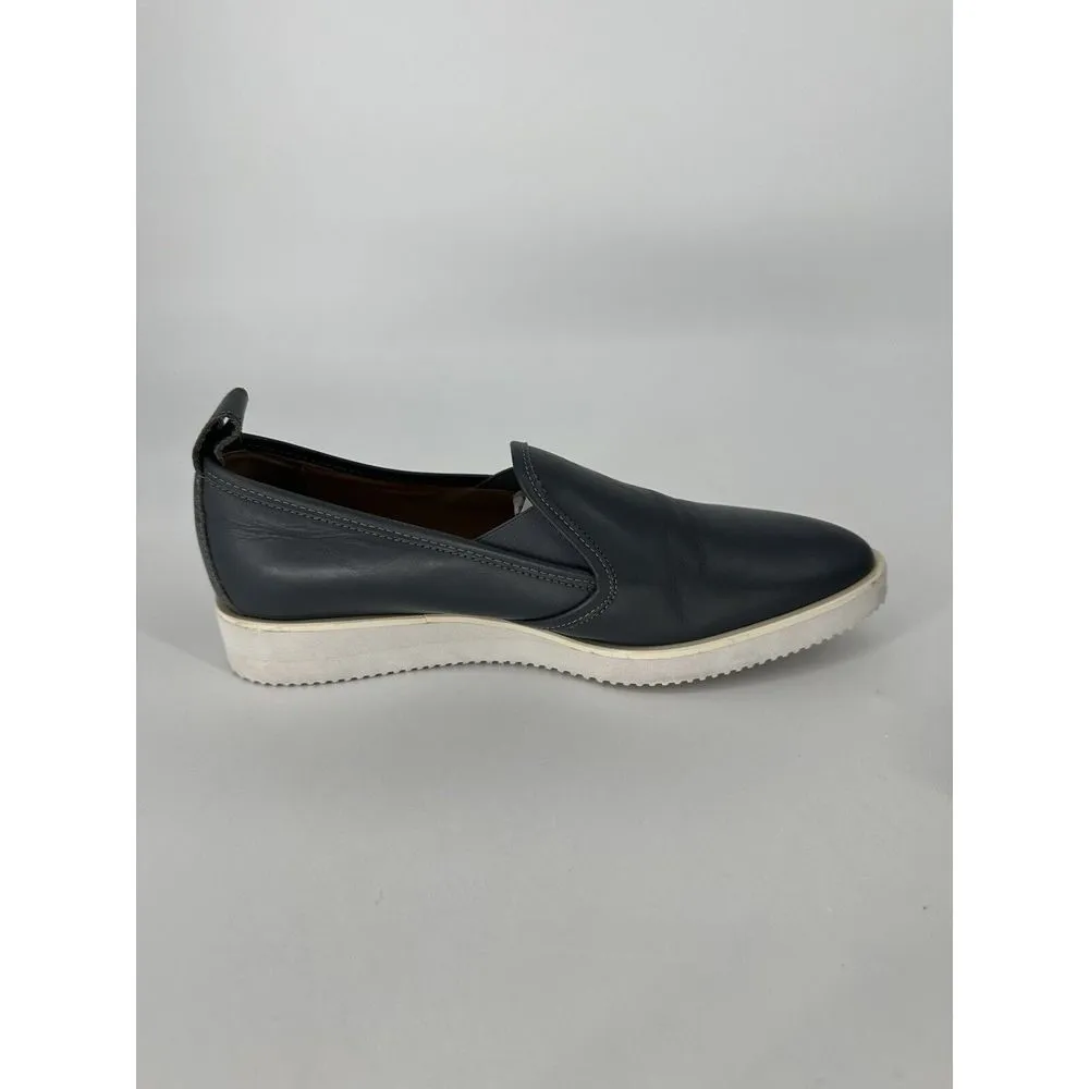 Everlane Shoes Womens 9 Blue Leather Loafers The Street Casual‎ Comfort Oxfords - Image 8