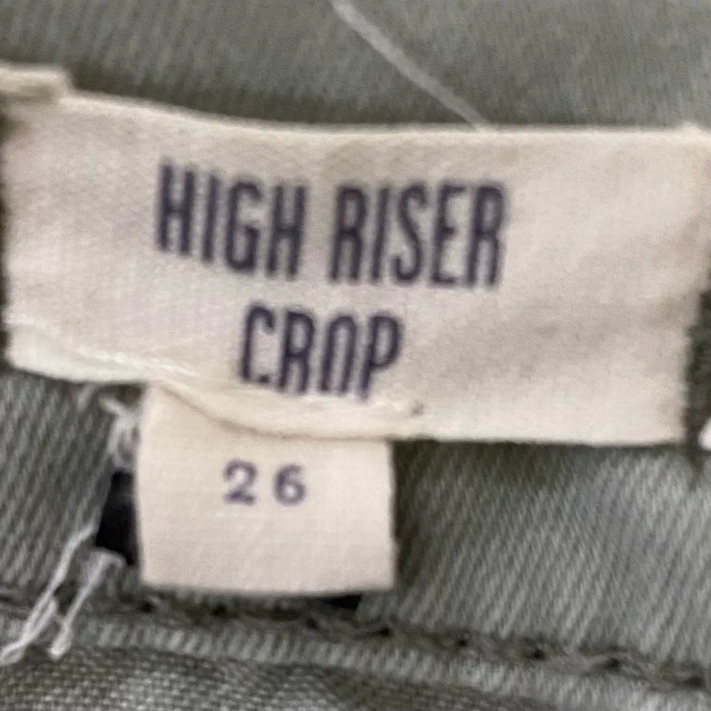 Madewell High Riser Crop 10” Women’s Size 26 Sage Green Cotton Blend Denim Jeans - Image 7