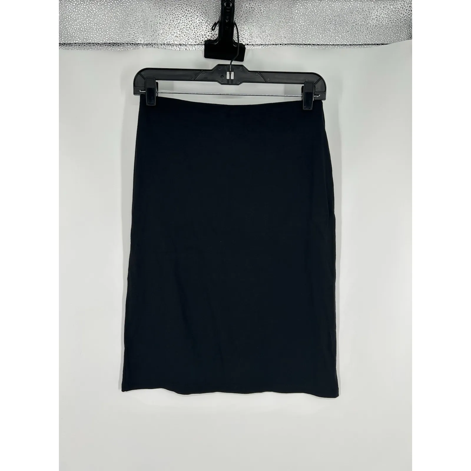 Skims‎ Fits Everybody Skirt Knee Length Onyx Black Pencil Stretchy Solid XS - Image 2