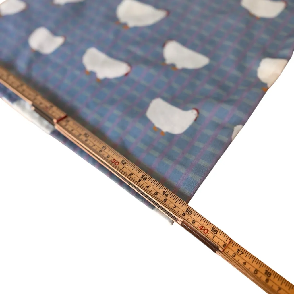 Handmade UNIQUE Chicken Print Cotton Jumpsuit Loose Wide-Leg (Est M) in GUC - Image 5