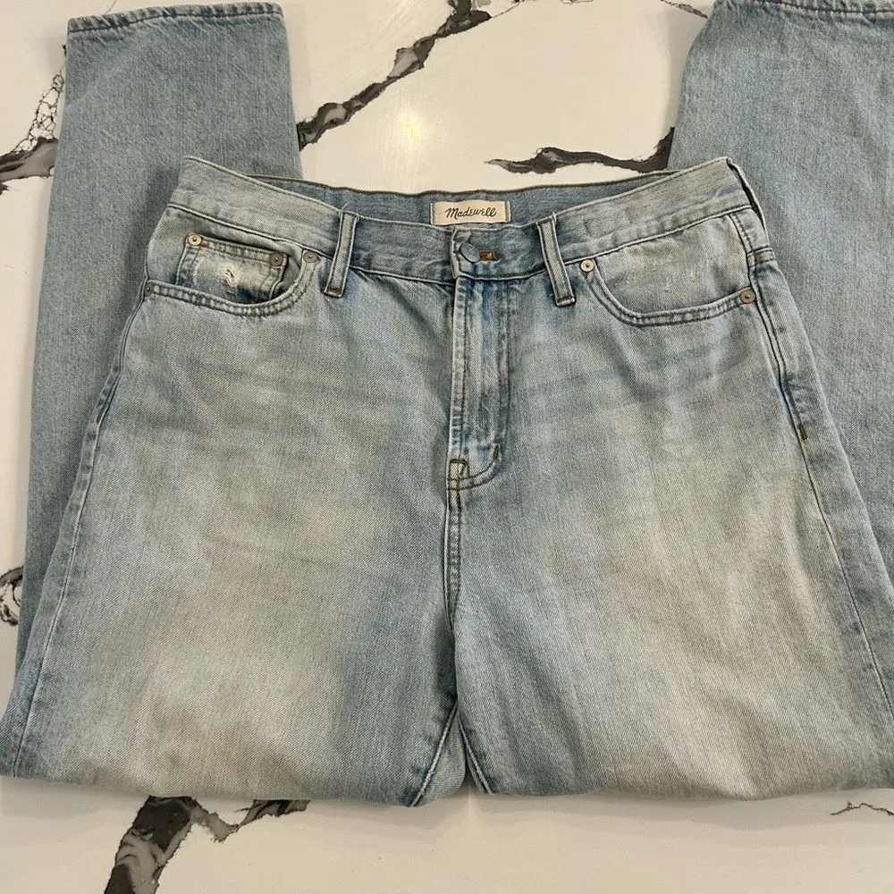 Madewell Blue Straight Jeans Classic Style - Image 4