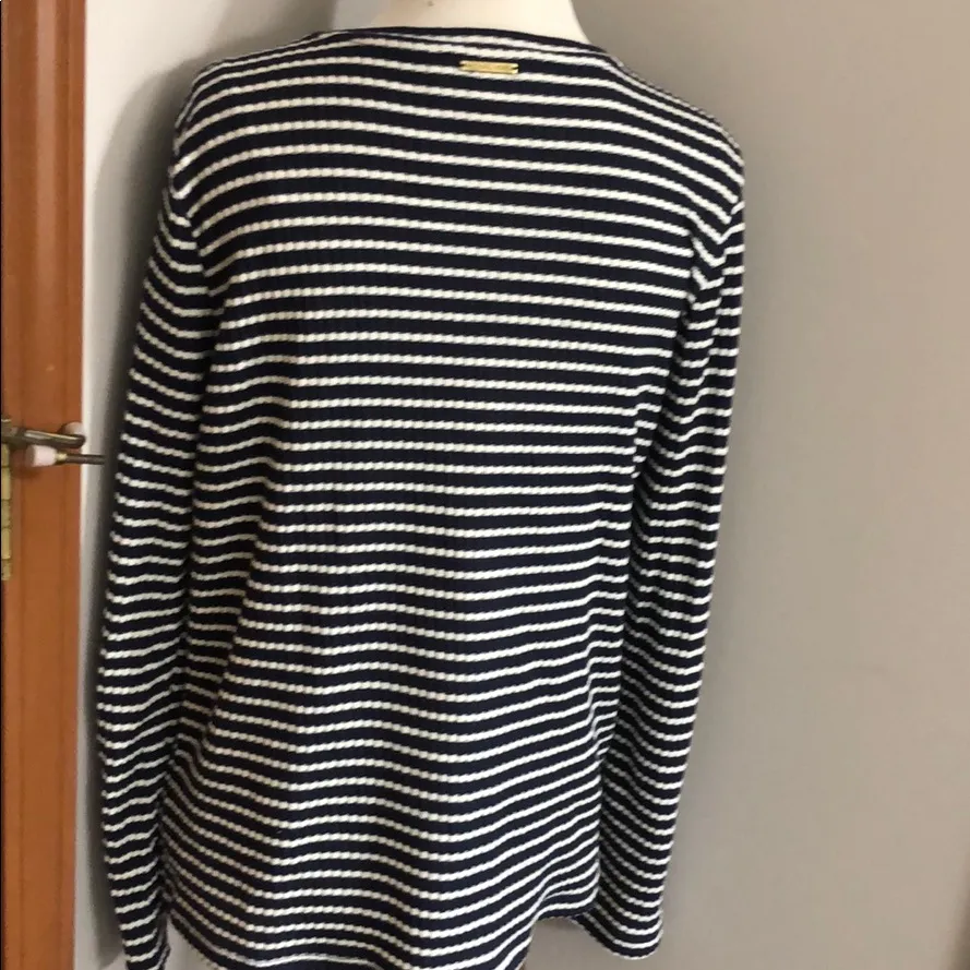 New Michael Kors ribbed knit top navy blue - Image 7