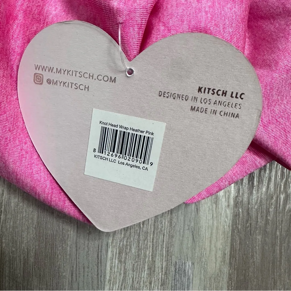 Kitsch Heather Pink Knot & Gray Head Wrap Bundle - Image 5