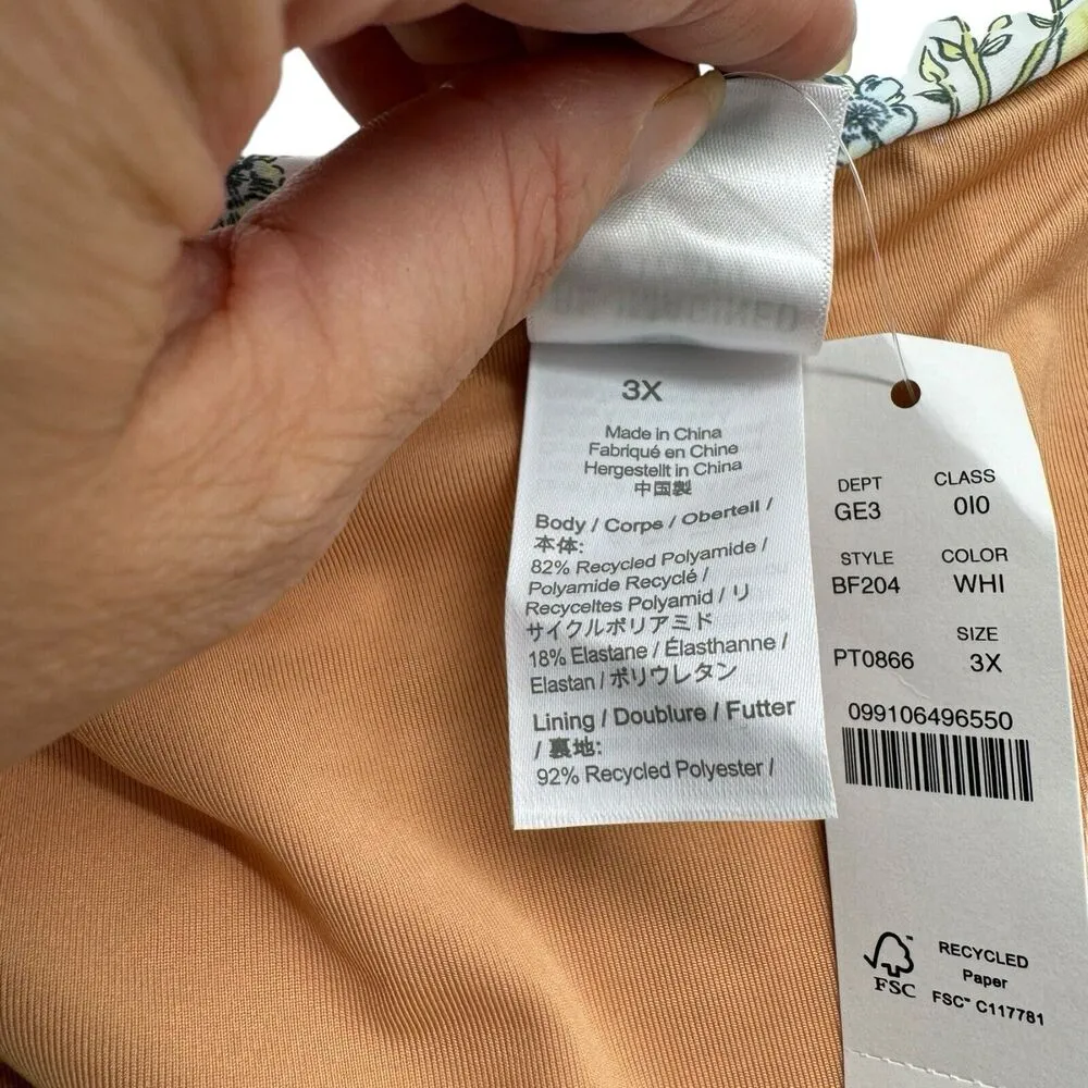 NWT J. Crew High Rise Tie Bikini Bottom Floral Vines Print Women’s Size 3X - Image 6