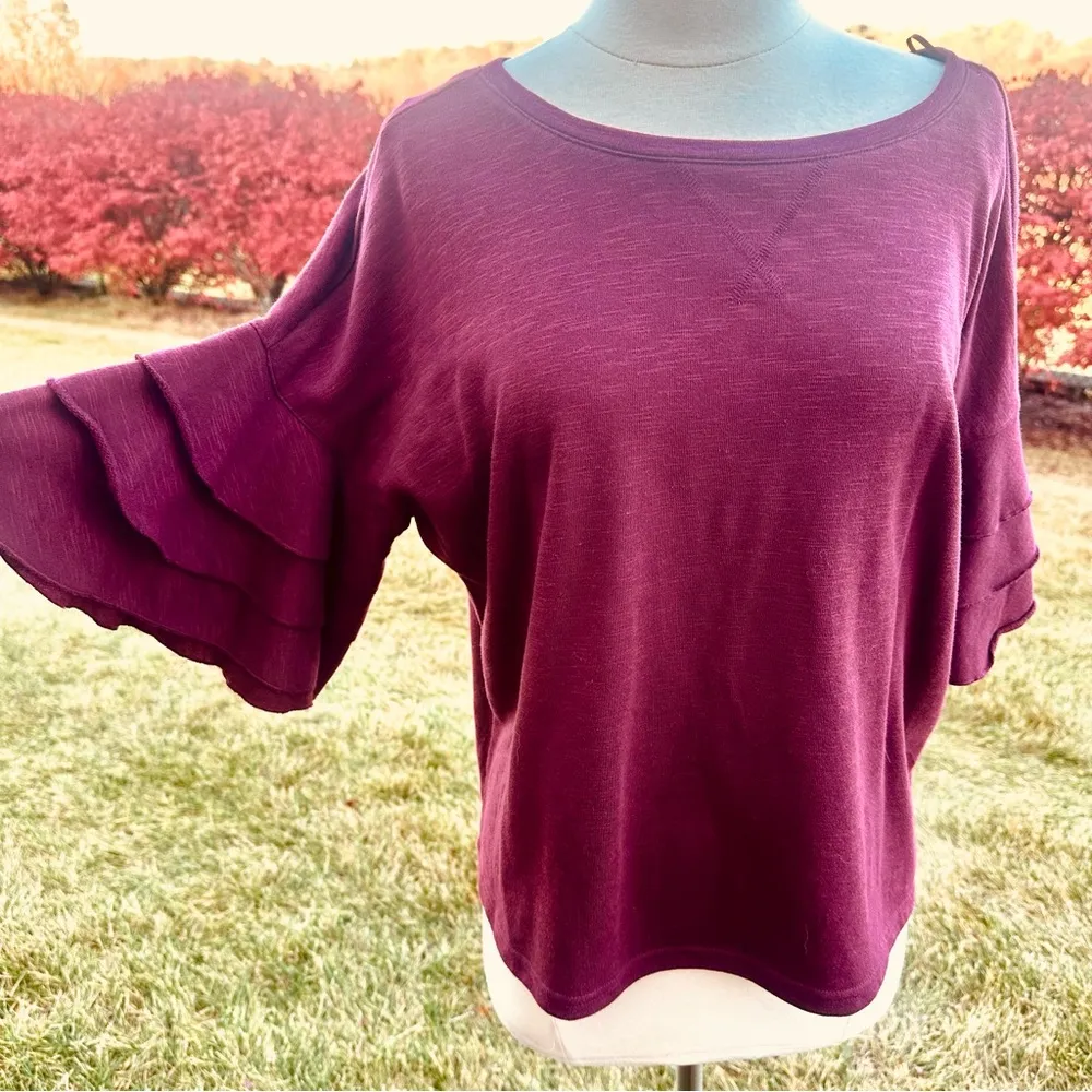 a.n.a A New Approach Deep Ruby Petite Top - Image 12