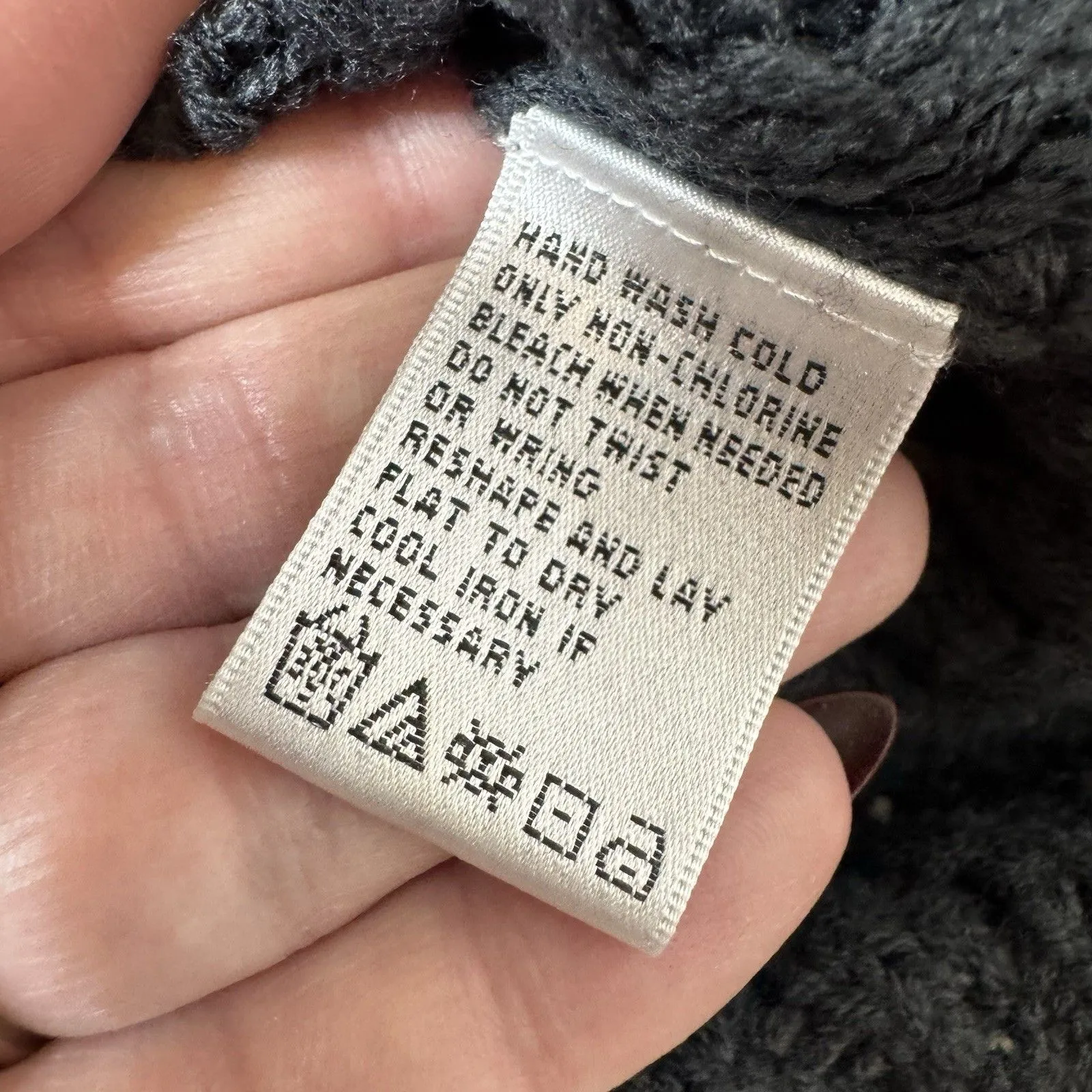 August Silk Chunky Knit Cardigan Sweater Size PM Buckle Cropped Equestrian Y2K - Image 5