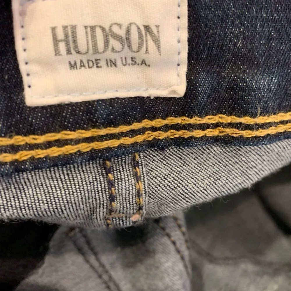 Hudson Women’s Ankle Cropped Denim Jeans Size 26 Light whiskering - Image 7