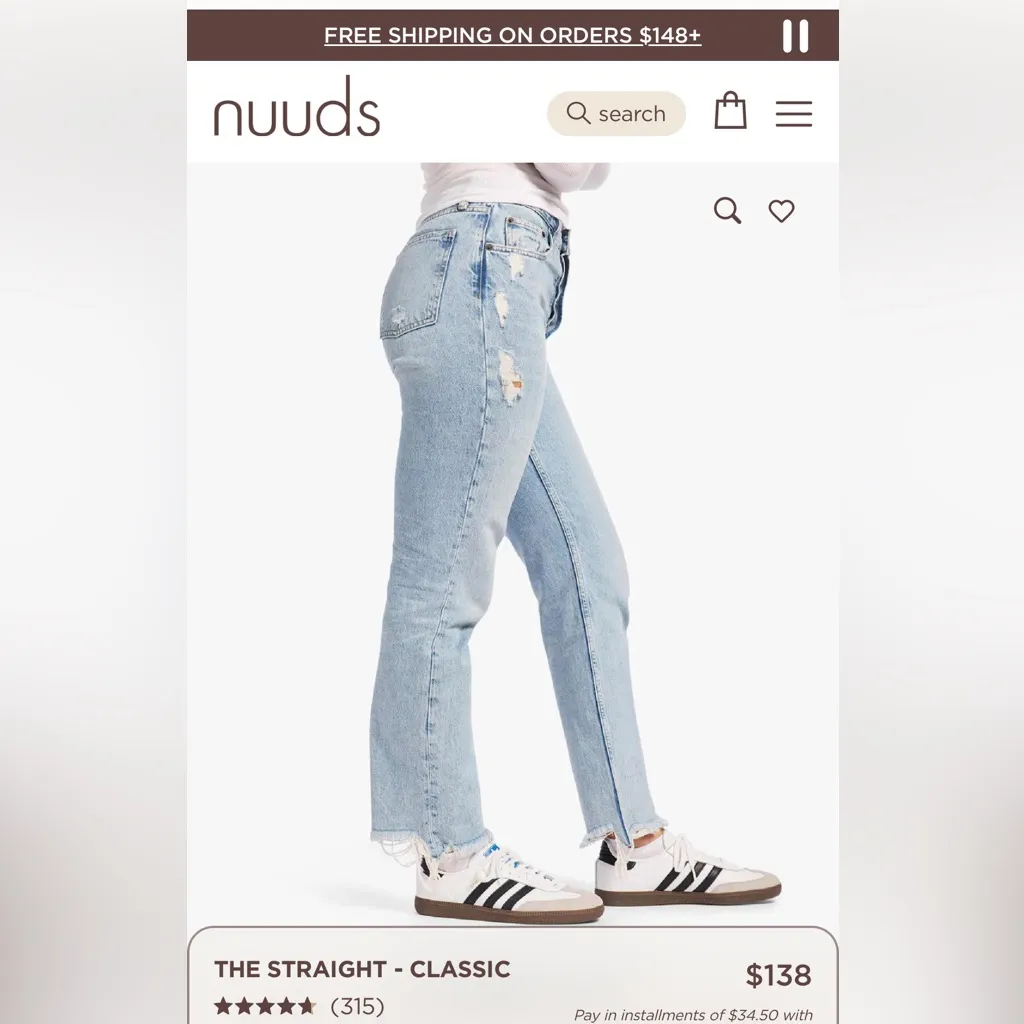 Nuuds Women's Straight Leg Jeans - Image 2