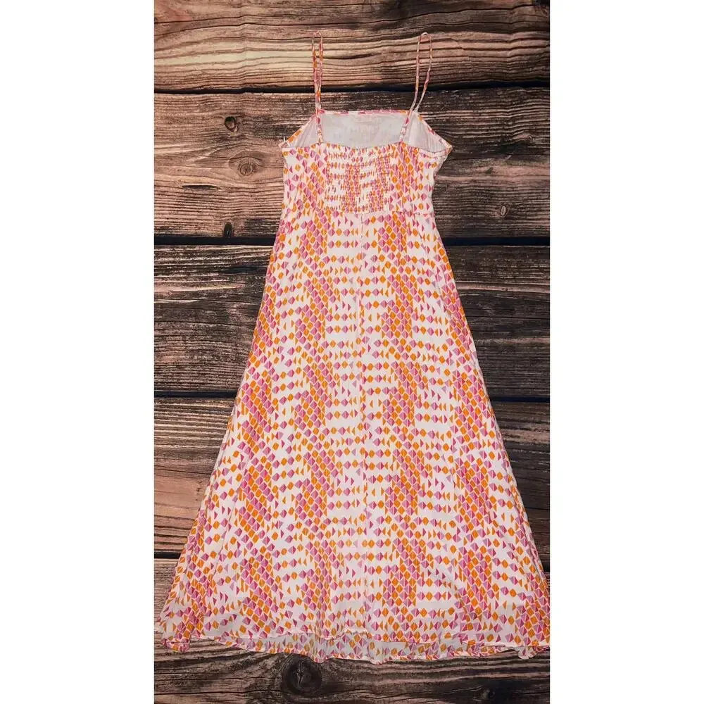 THML Women's Spaghetti Strap‎ Dress Size Small Multicolor Abstract Summer Casual - Image 3