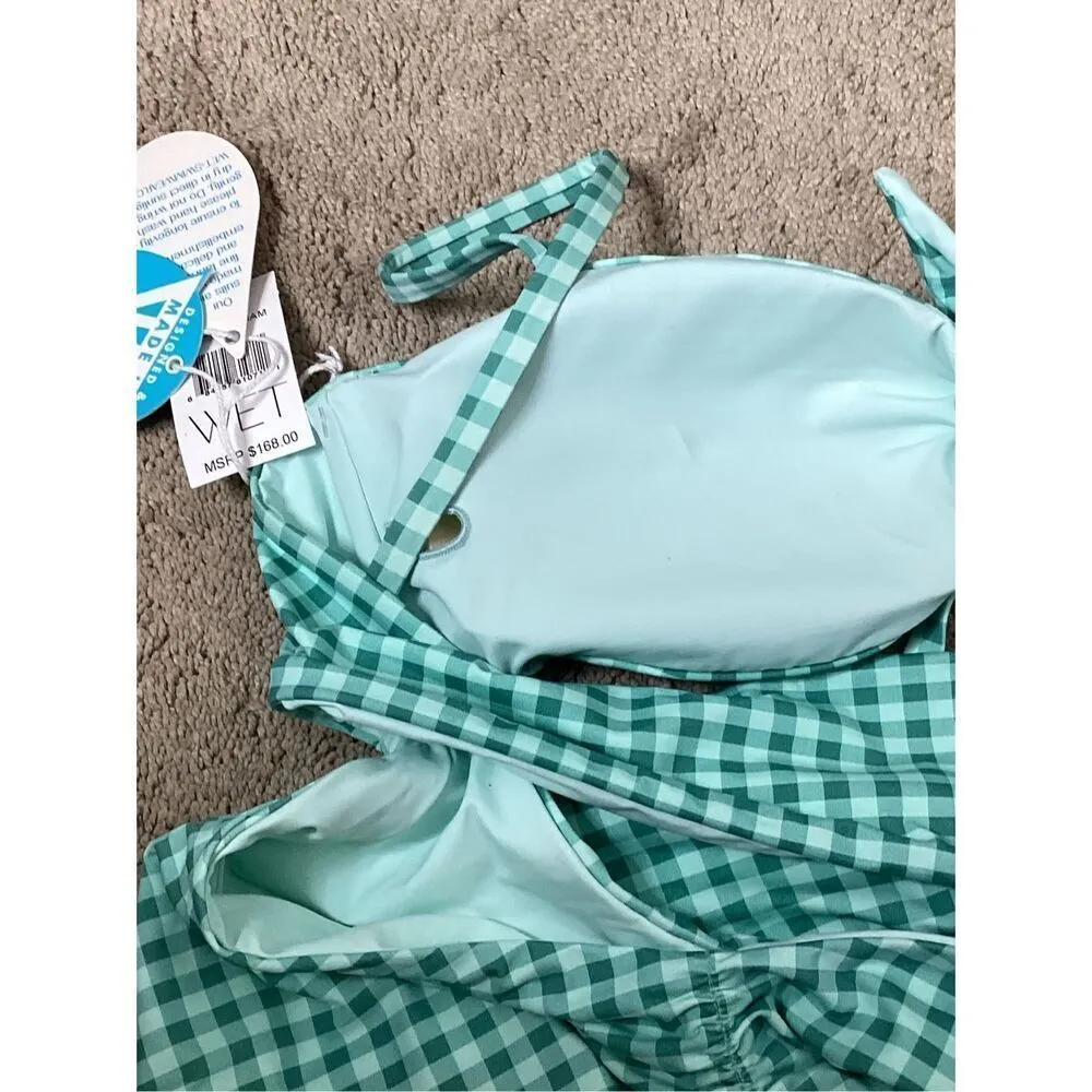 New. WET brand gingham swimsuit. Small. Retails $168 - Image 11