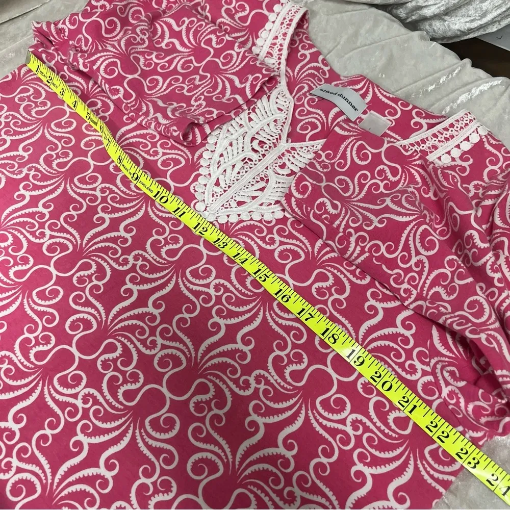Alfred Dunner size L Pink & White Octopus Print 3/4 Sleeve Top/Shirt Size L - Image 9