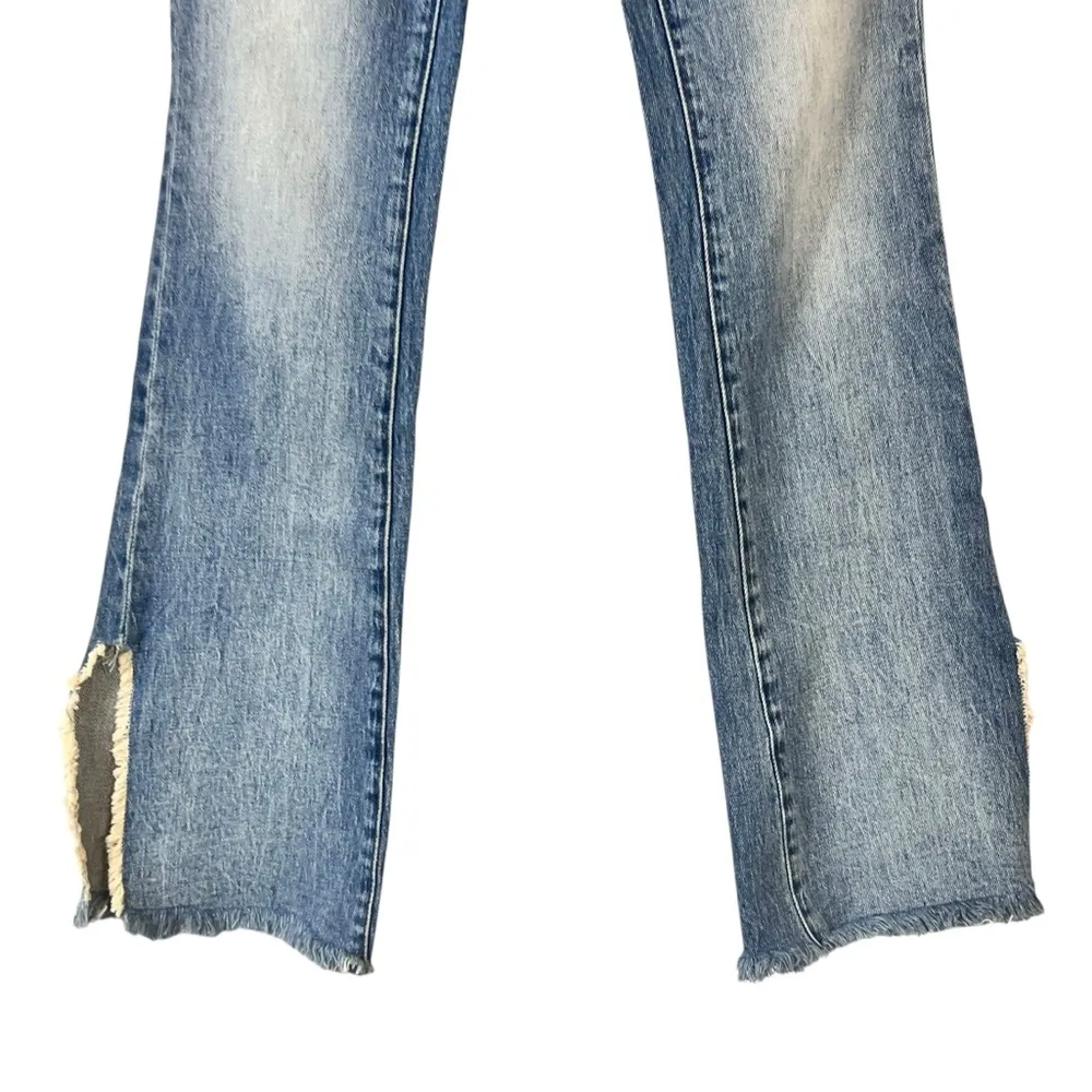 BLANK NYC The Hoyt Follow Your Arrow High Rise Mini Flare Jeans - Image 4