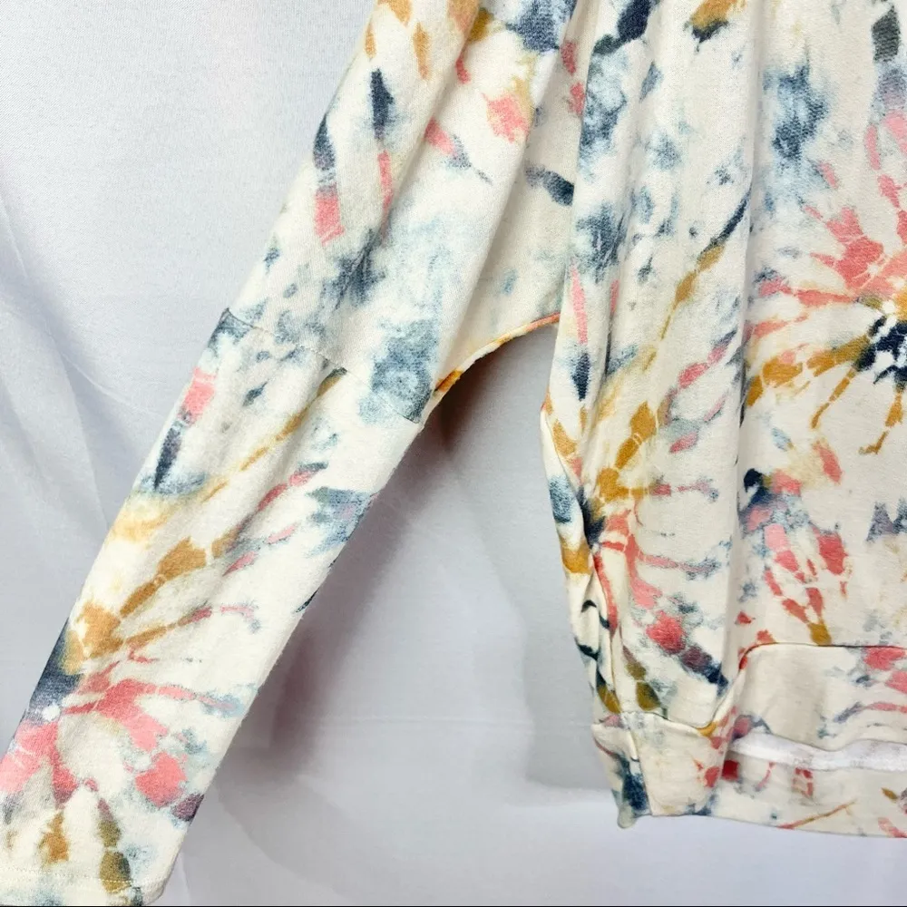 Boutique Vici Pastel Firework Cowl Neck Long Sleeve T-Shirt L - Image 4