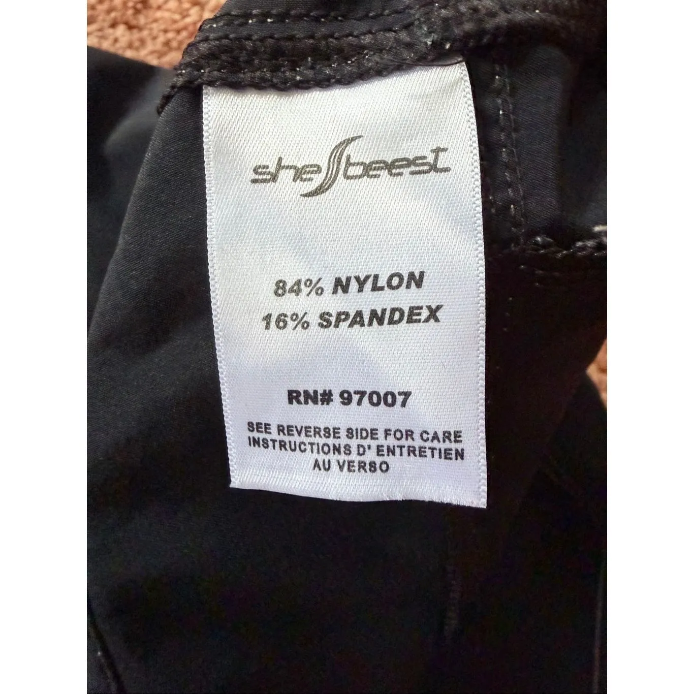 Shebeest Women’s Cycling Capri Pants XS Black Lightweight Stretch Athletic - Image 4