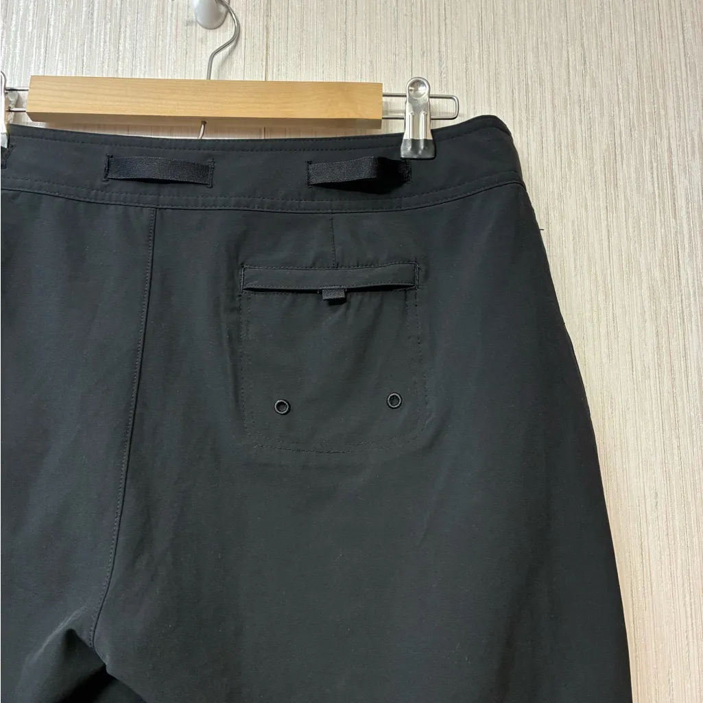 PrAna Coastal Core Black Swim Trunks L Active Beach Quick-Dry Athleisure - Image 3