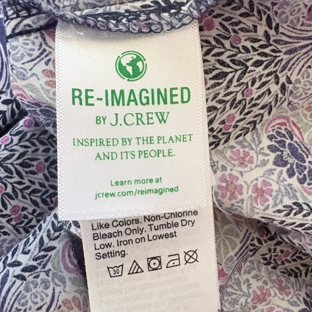 Liberty Fabric x J.Crew Club Nouveau Floral Button-Front Dress Women’s  XS🧡 - Image 9