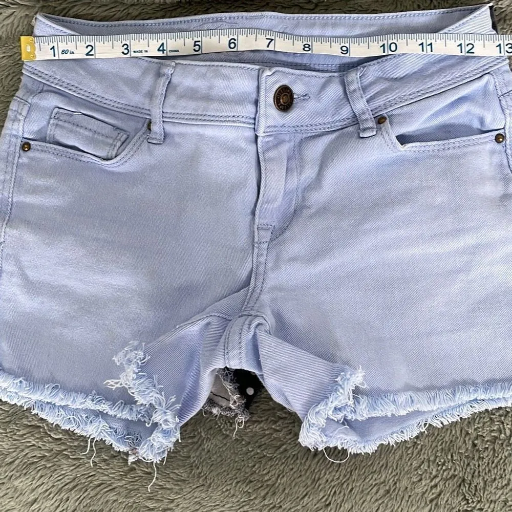 Taylor / Hot Kiss Womens‎ Denim Shorts Bundle Cutoff 2 Pairs Blue Black Size 0 - Image 6