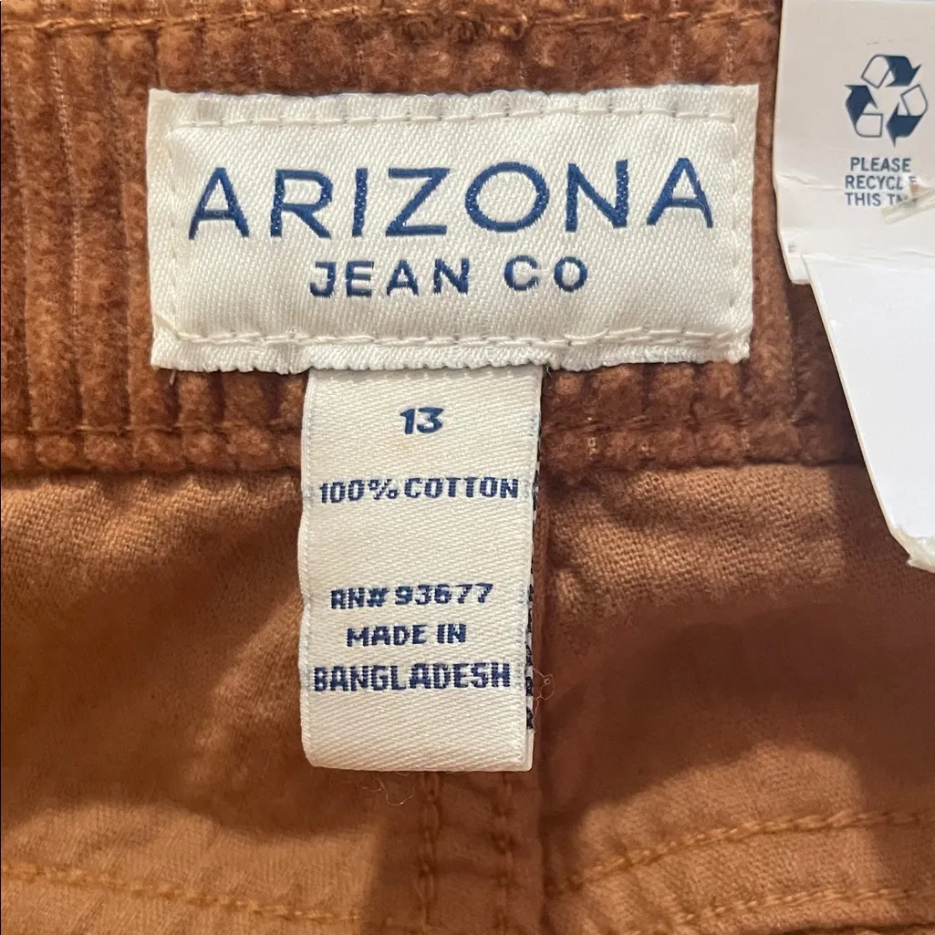 Arizona Jean Company Women's Wide Leg Corduroy Pants in Burnt/Rust Orange - Image 6