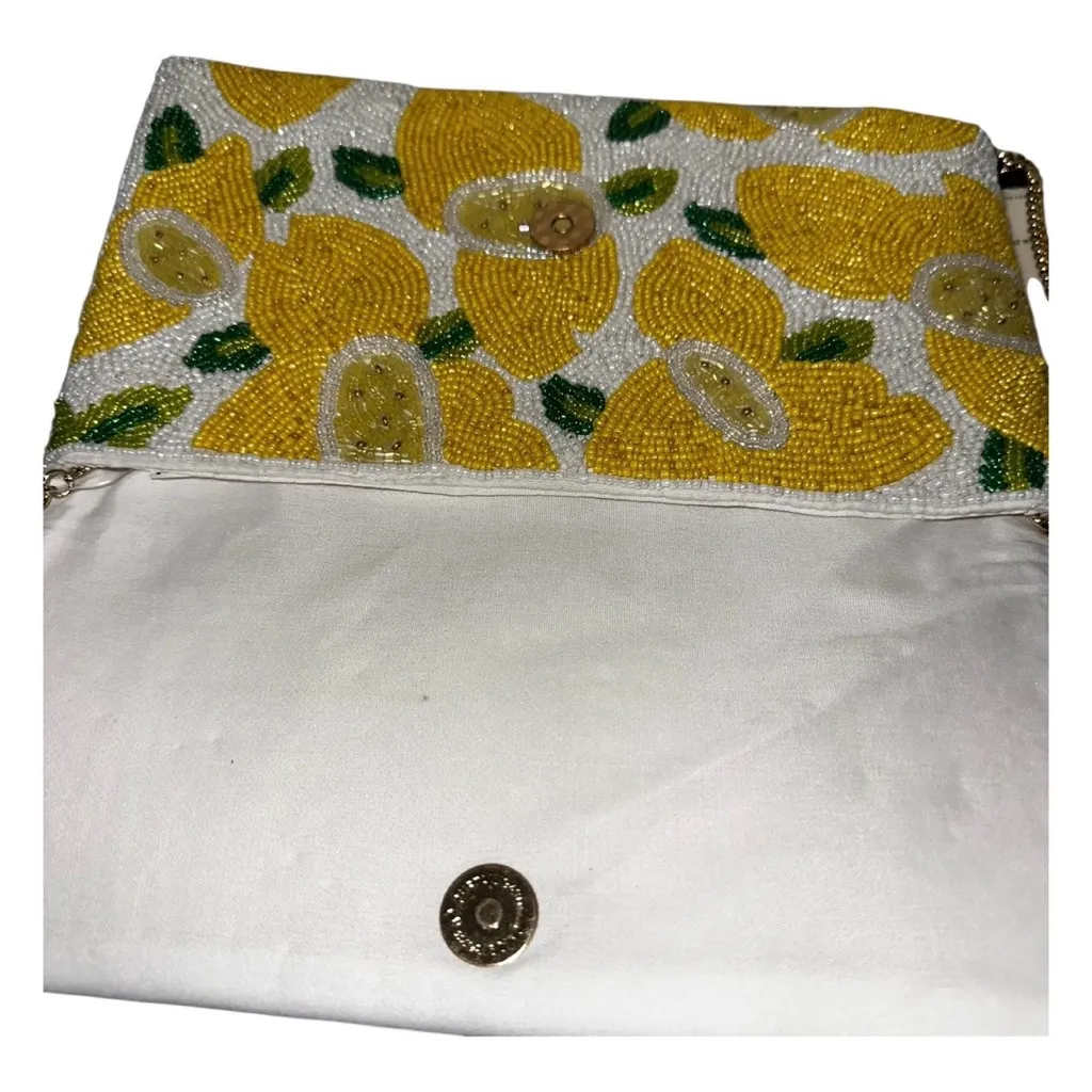 NWT ANIK KRAFT Viral Beaded Lemon Crossbody Purse - Image 3