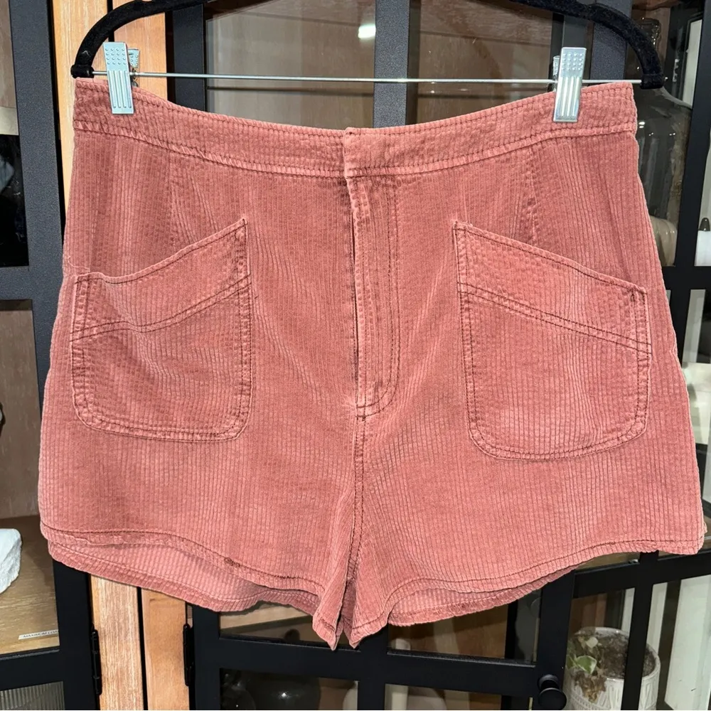 Free People Love Struck Corduroy Shorts We The Free high rise rust brick mini - Image 13
