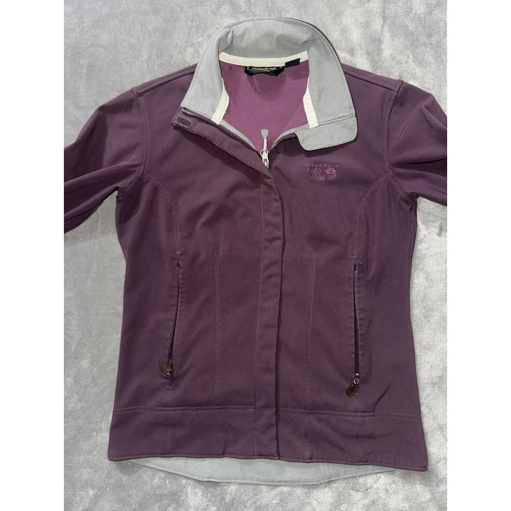 Mountain Hardwear Women's Plum Callisto Full Zip Lined Softshell Sz S - Image 2